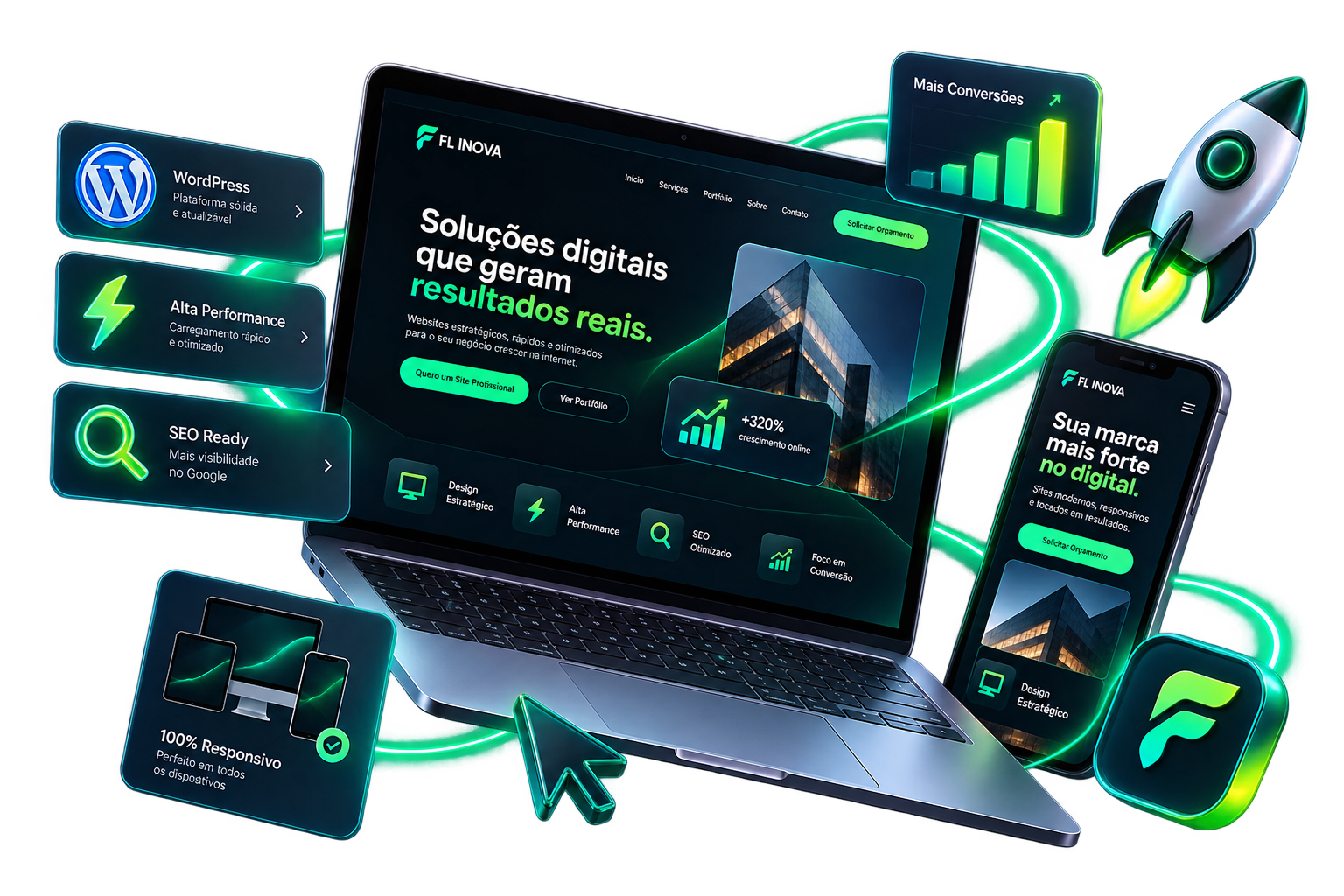 Website profissional FL INOVA
